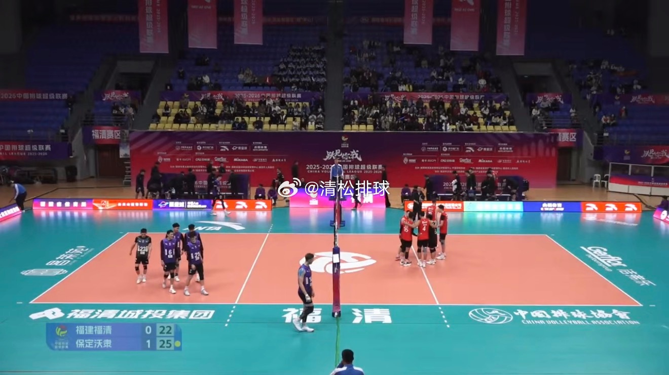 2025-2026中国男排超级联赛季后赛C组第18轮福建福清vs河北保定沃隶第二