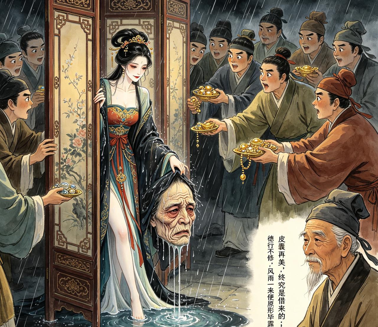 江湖怪谈•荒诞志135美颜皮

京城名妓小倩，年过四旬却貌若二八少女。传闻她得了