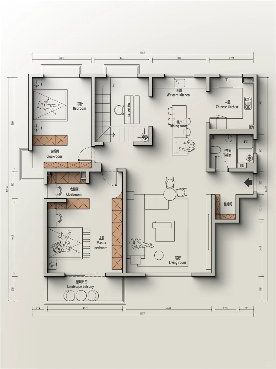 🍁户型改造丨山东126m²两楼只做一楼😭