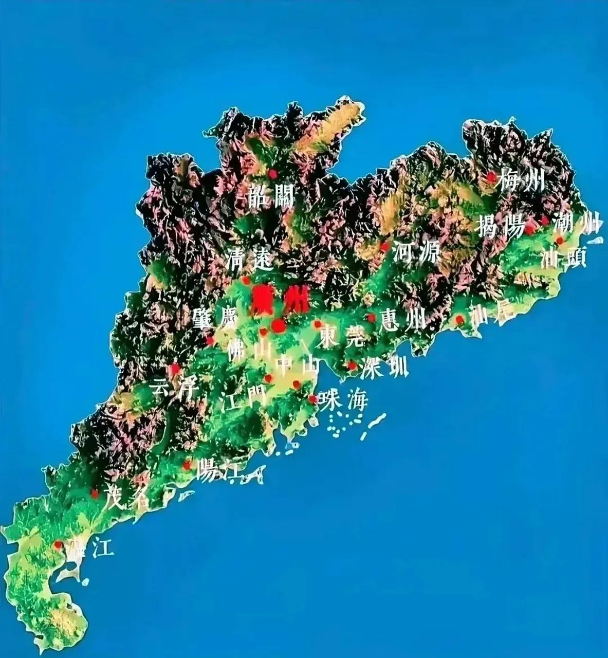 广东省21个市，谁山旮旯谁大平原？各地平原占比一览表公布，想不到的是中国大陆四个