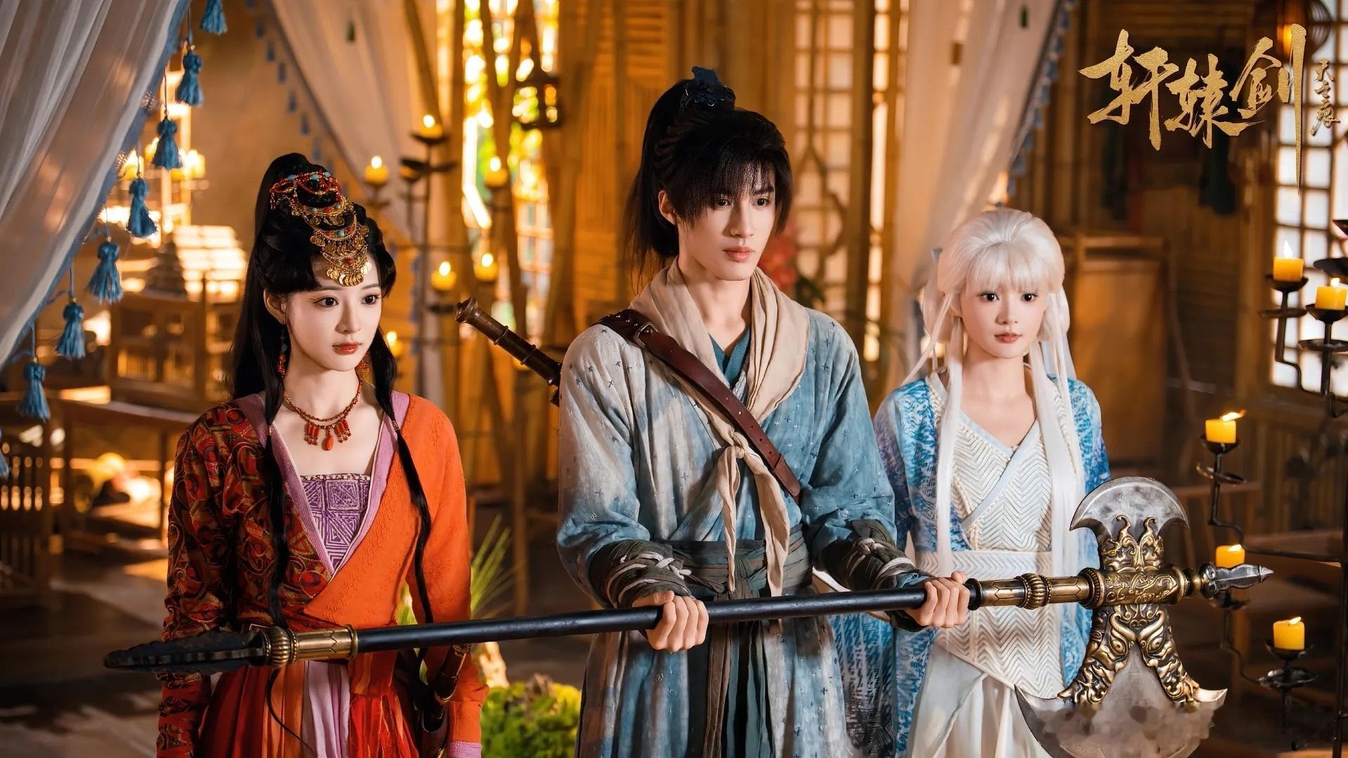 短剧版的轩辕剑是李逍遥➕红凝➕千朵桃花一世开的妆造 ​​​