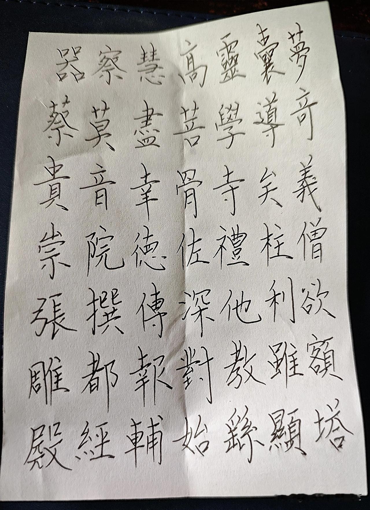 看着自己平时写的字，习惯随性潦草，不成章法，惨不忍睹。
今天翻看原来的柳体字帖，