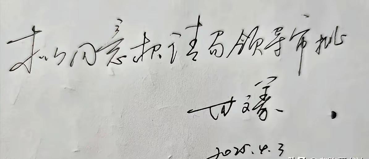 别的不说，字倒是写得不赖。