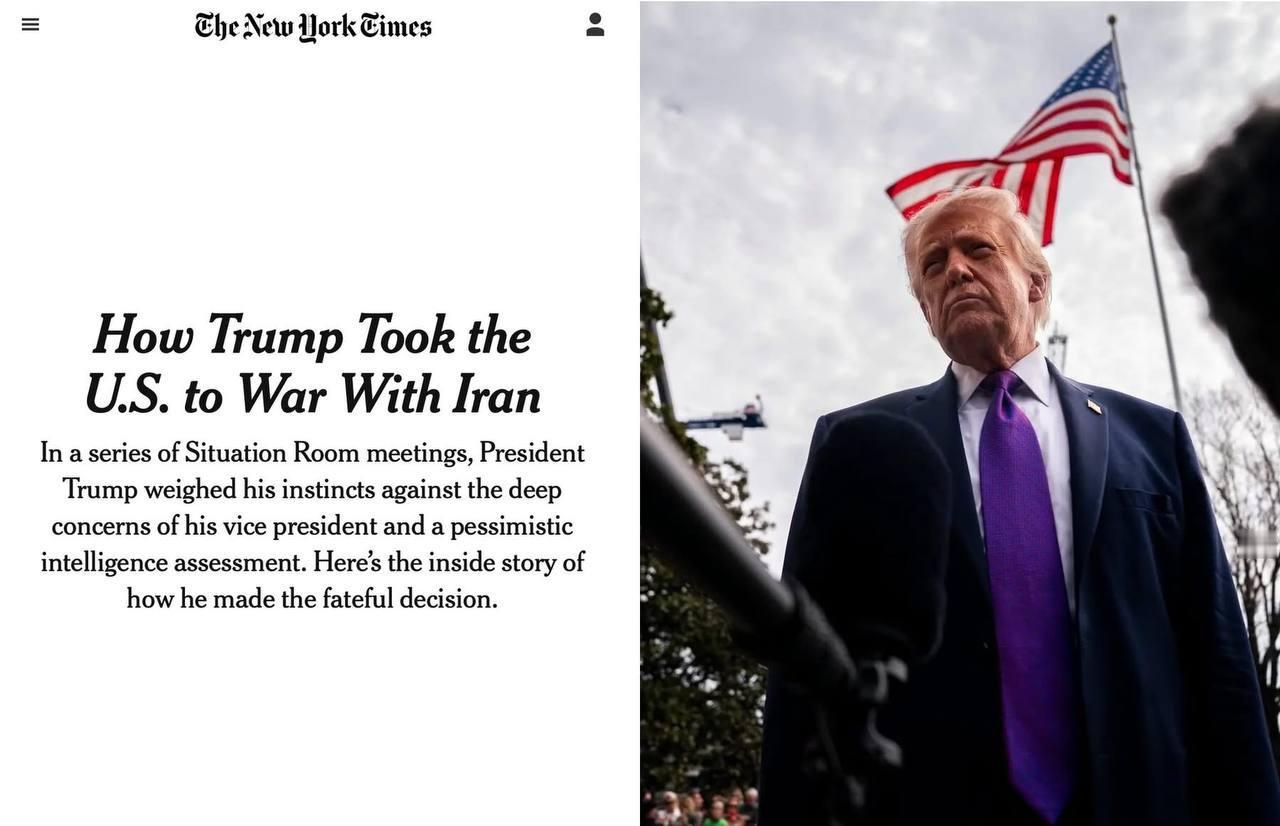看完《纽约时报》这篇，挺感慨。
原来特朗普要打伊朗的时候，白宫内部吵翻了。
副总