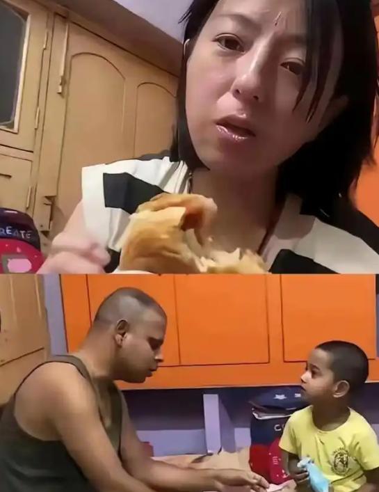 黑龙江，一名女子嫁给了一位印度达利特阶层男子，在当地住简易棚屋，没有空调，喝着浑