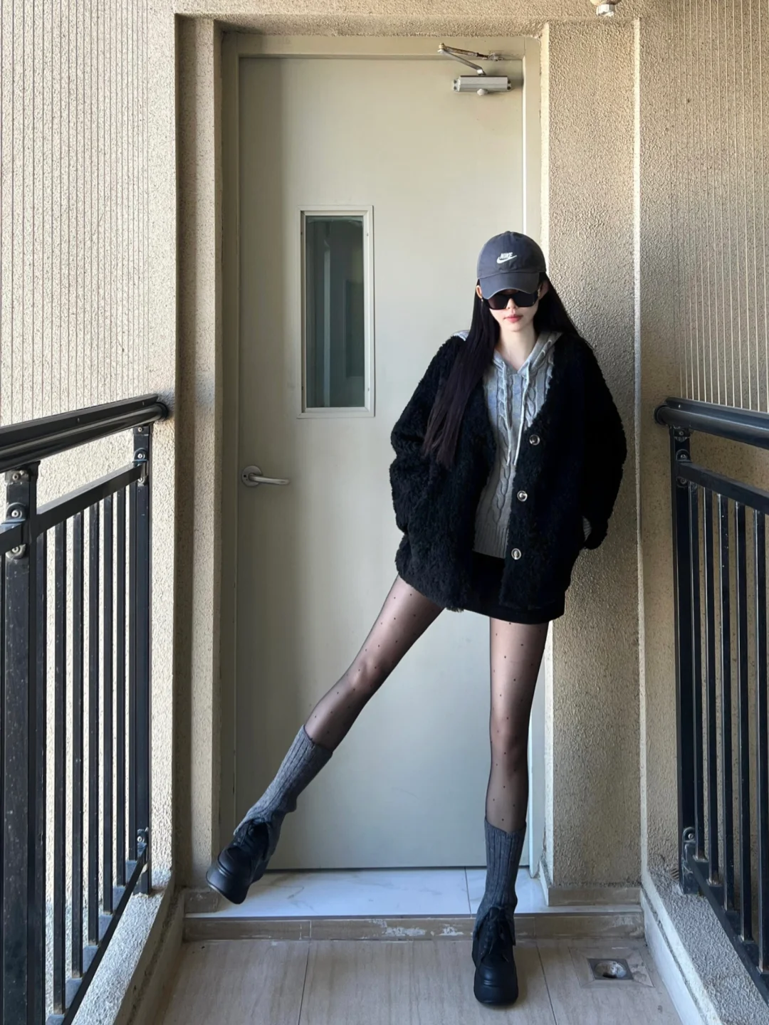 黑色财阀千金！冬天就这么穿