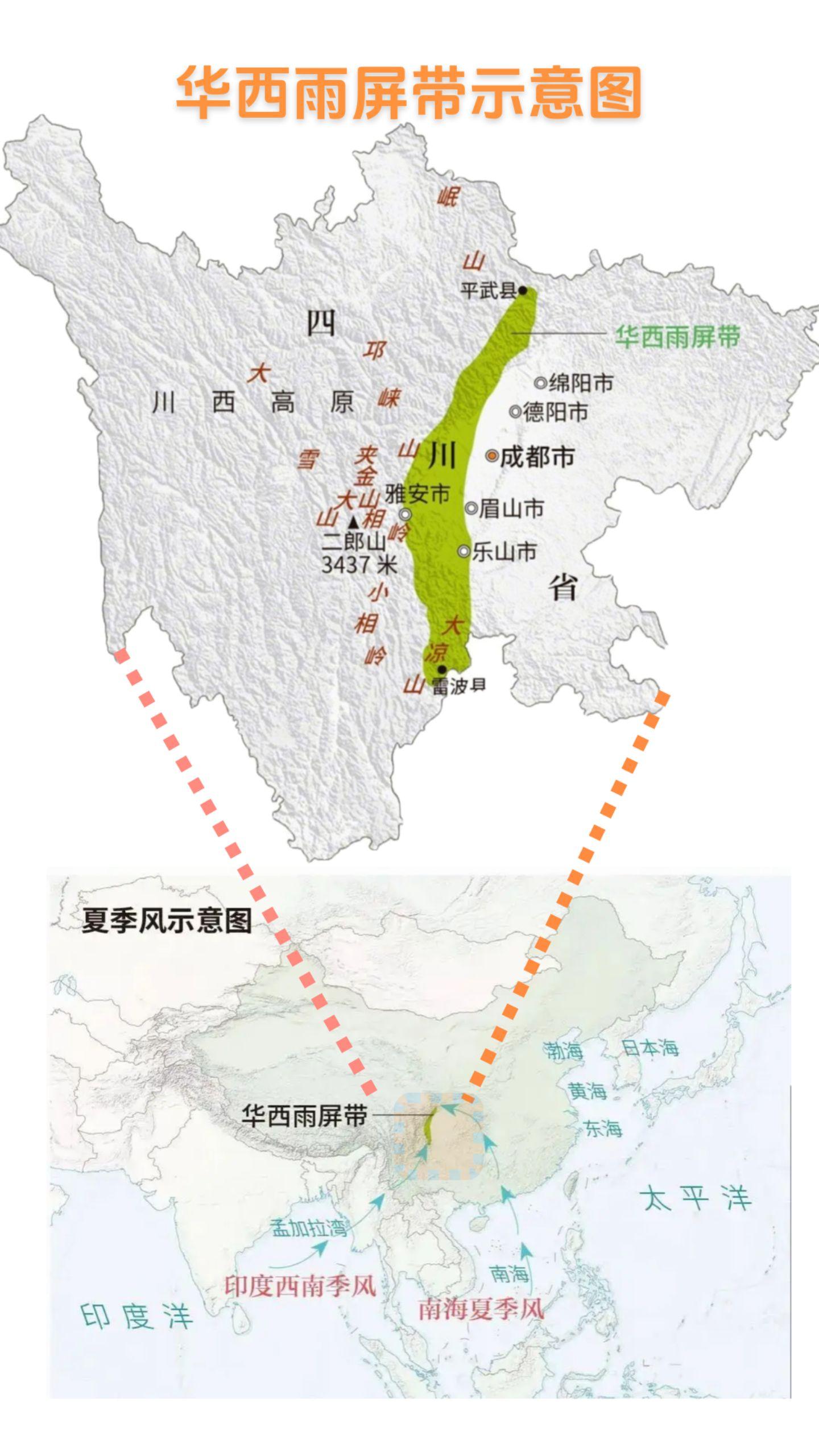 何为“华西雨屏带”“华西雨屏带”是指位于我国四川省西部地区的一个多雨带...