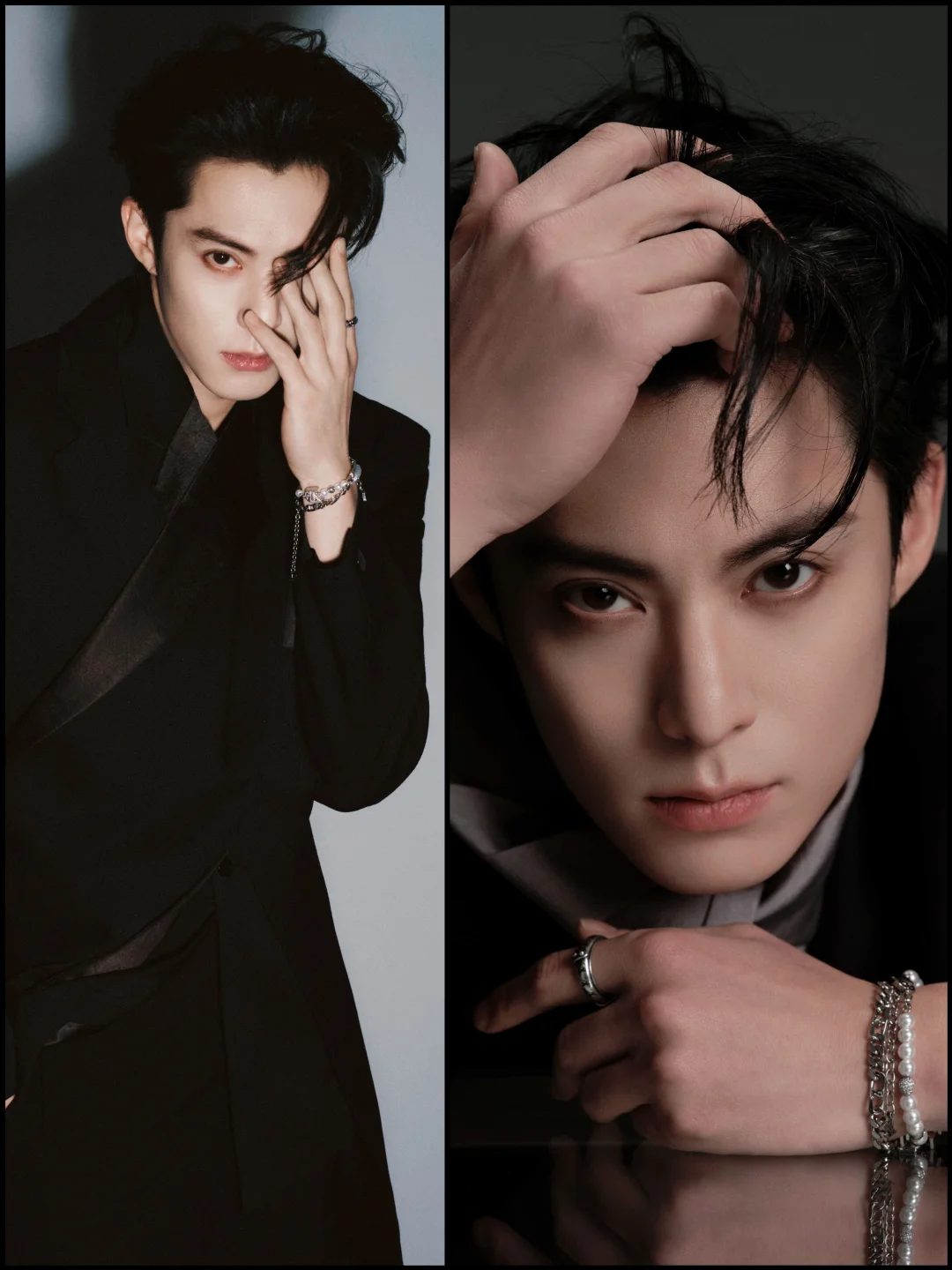 被王鹤棣今晚的西装造型帅到 反复观看