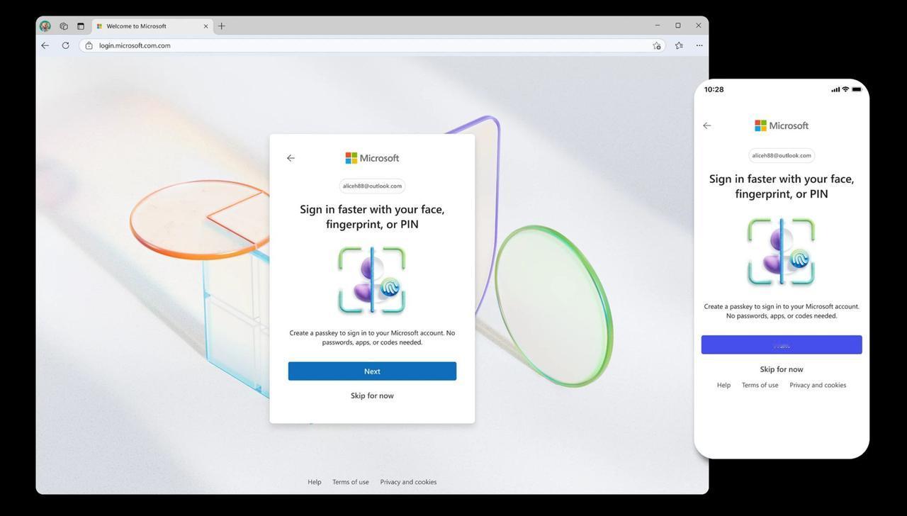 微软新账户默认启用无密码登录

微软宣布，所有新创建的Microsoft账户将默