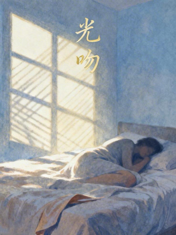 现代诗｜光吻［原创］
作者：嘉陵江畔晨曦

在夜的最后一丝眷恋里
梦的羽翼还在轻