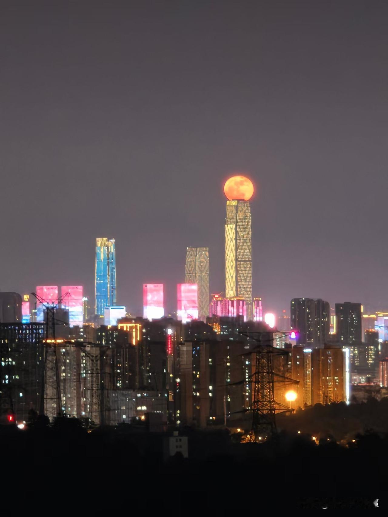 这样的长沙夜景你见过吗？长沙航拍图 长沙霓虹灯夜景
