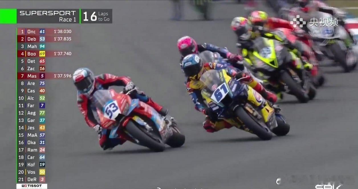 北京时间4月18日，世界超级摩托车锦标赛（WSBK）荷兰站WorldSSP组别正