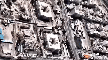 以色列空军发布了一段视频，显示对伊朗伊斯兰革命卫队位于德黑兰的总部进行了大规模空