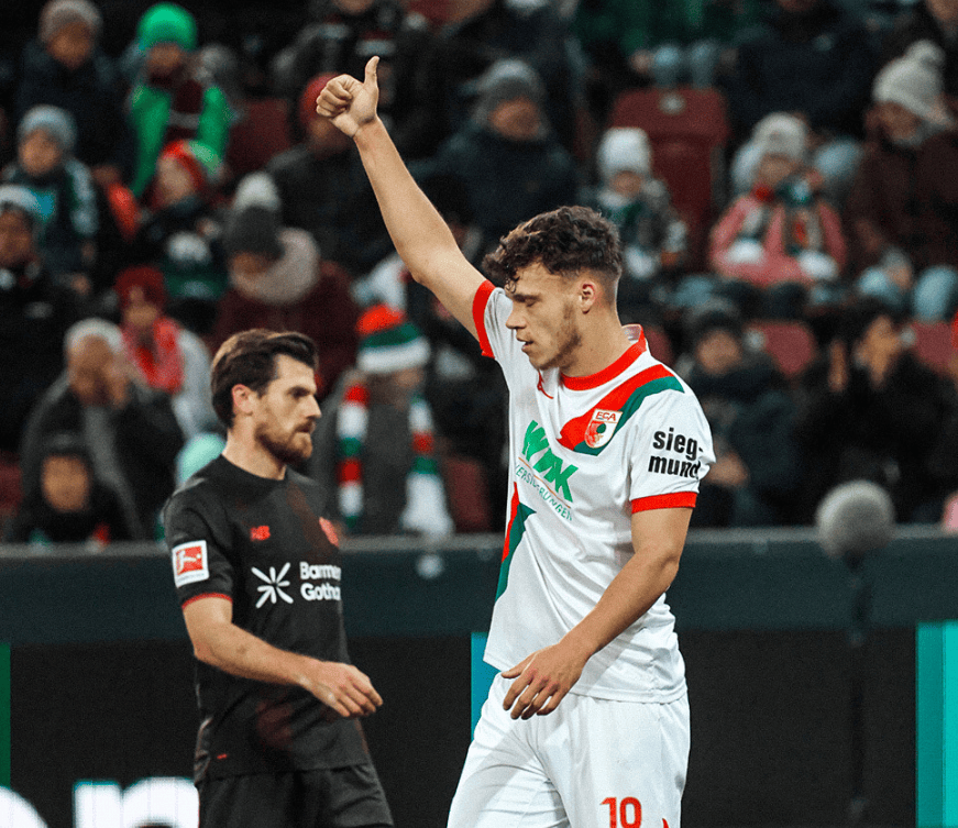 奥格斯堡2-0勒沃库森，吉安努利斯传射，卡德建功