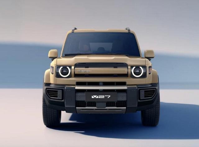 iCAR V27v27有点帅的哈！有点像丰田，又有点像路虎卫士，但是融合的又很好