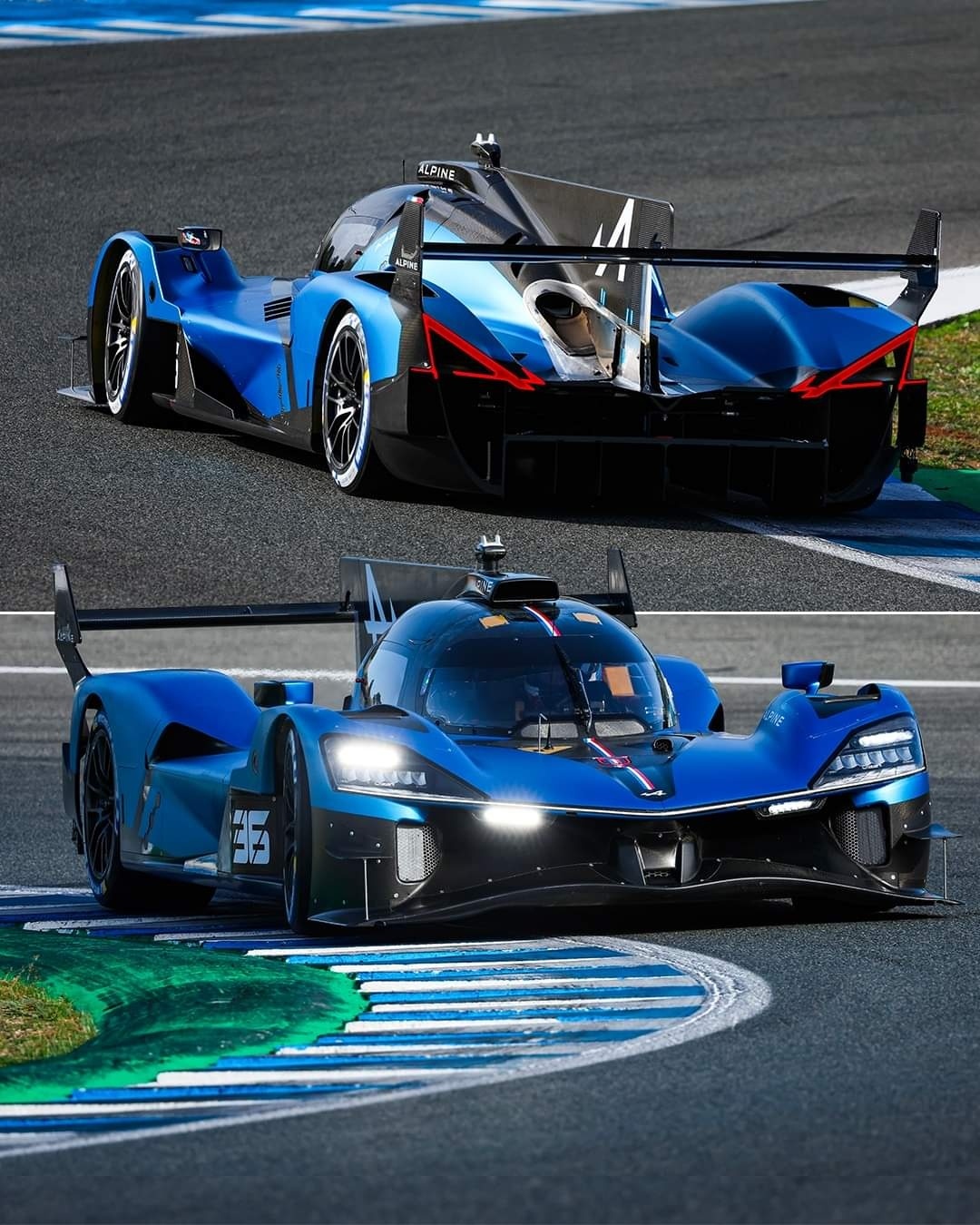 蓝色涂装Alpine A424 LMDh测试照片#WEC# ​​​