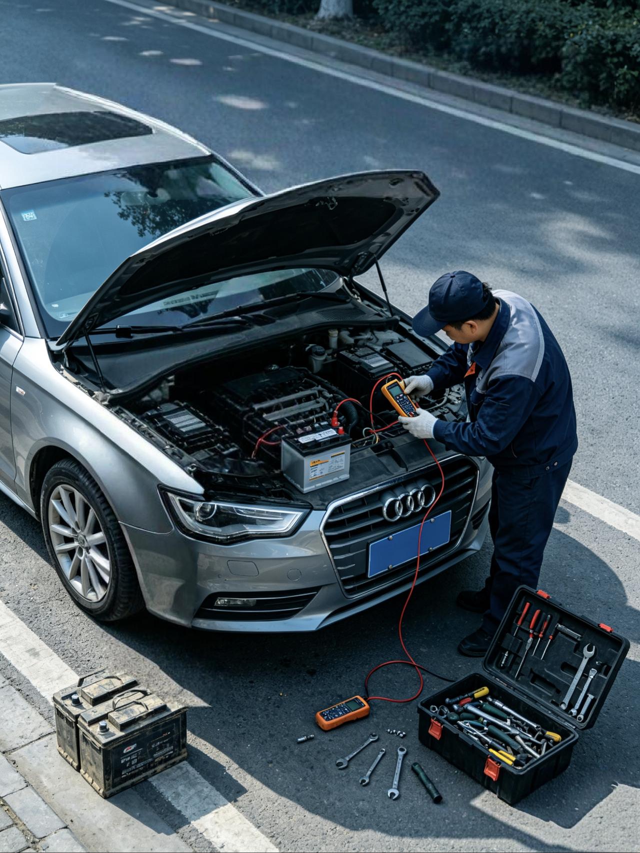 电瓶没电叫了次救援，我才知道4S店报价有多黑
那天赶着上班，下楼一拧钥匙，仪表盘