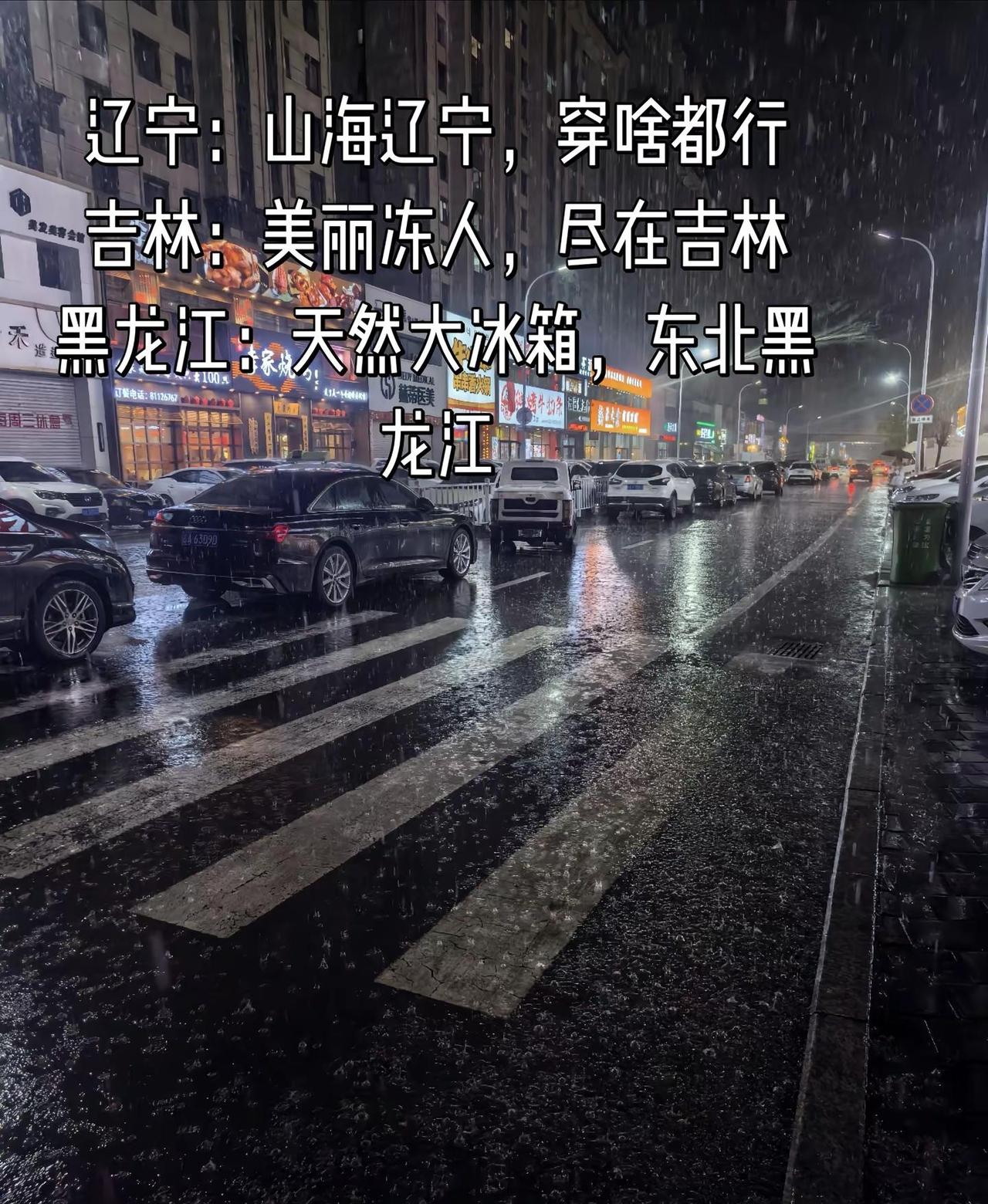 这雨你就下吧，坚持坚持马上供暖，！下雨天  东北 山海有情天地辽宁  白山松水吉