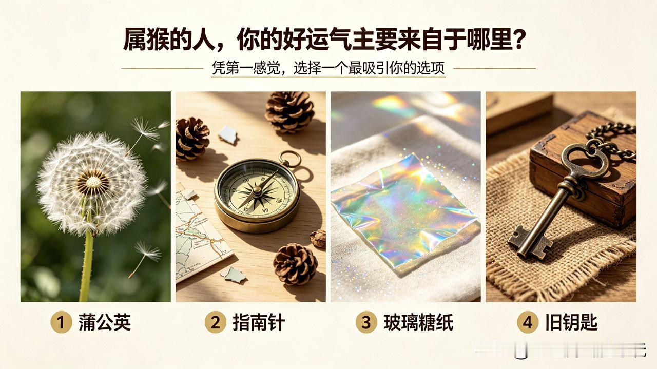 属猴的人看过来！
你的好运气主要来自哪里？
 
说真的，谁都想知道自己的好运从哪
