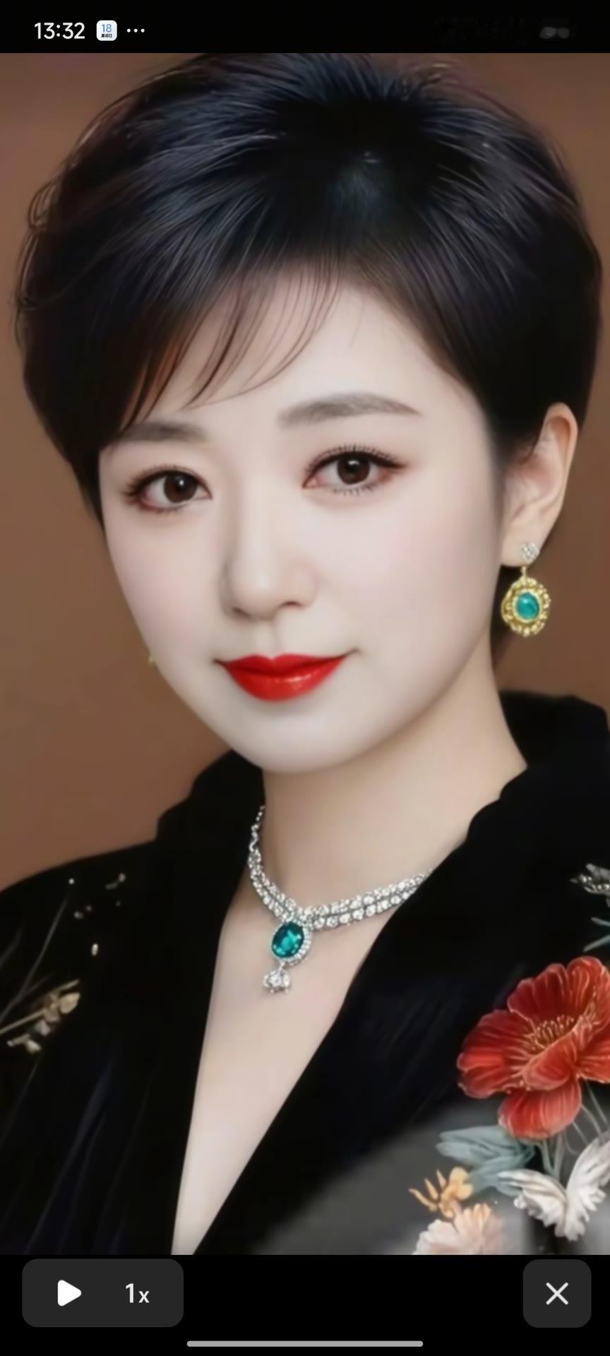 优雅红唇，精致妆容，闪耀珠宝，尽显女性魅力！