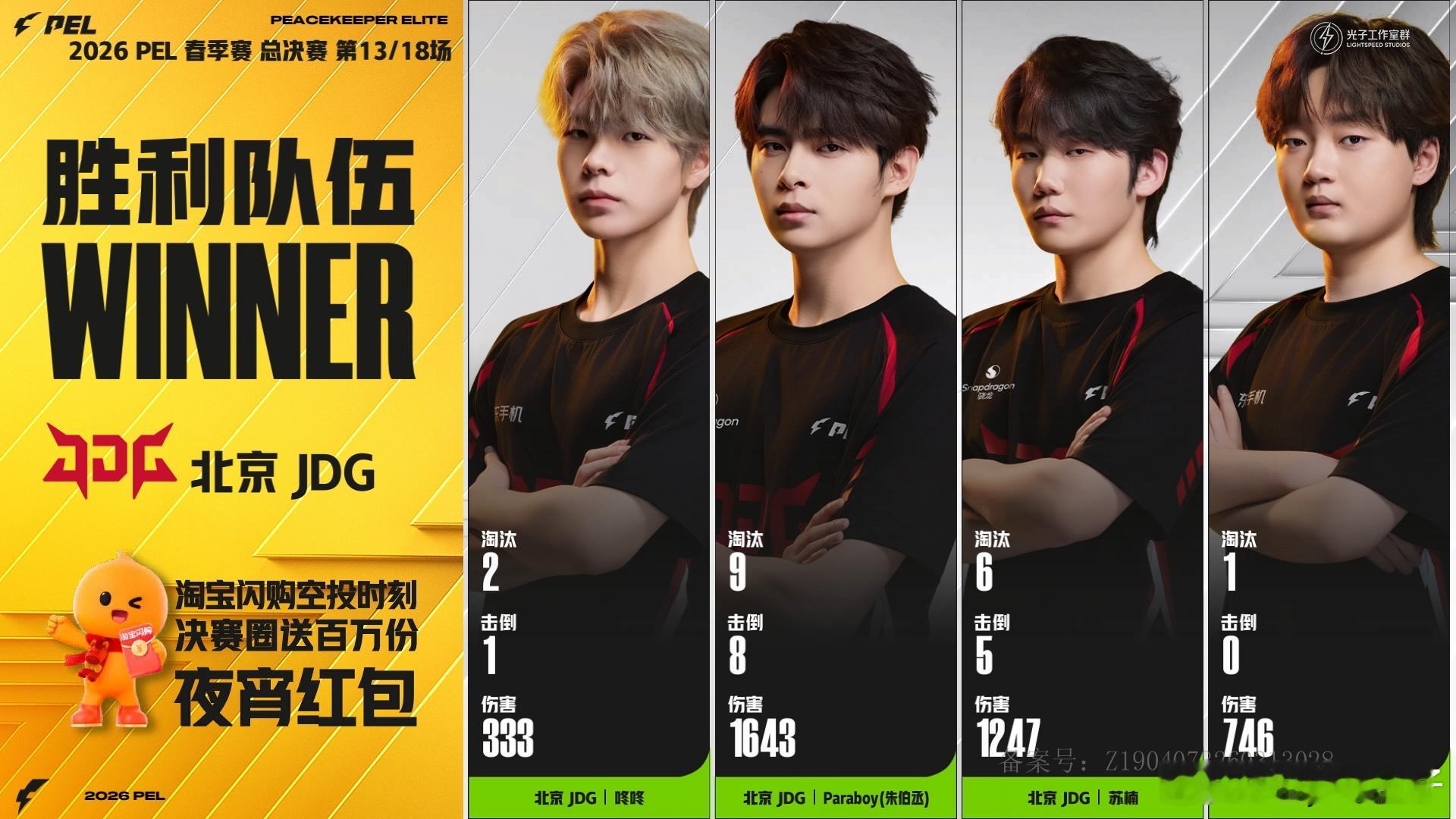 JDG终局之战开门红 JDG冠军夜开门红，能追上分吗JDG和平精英