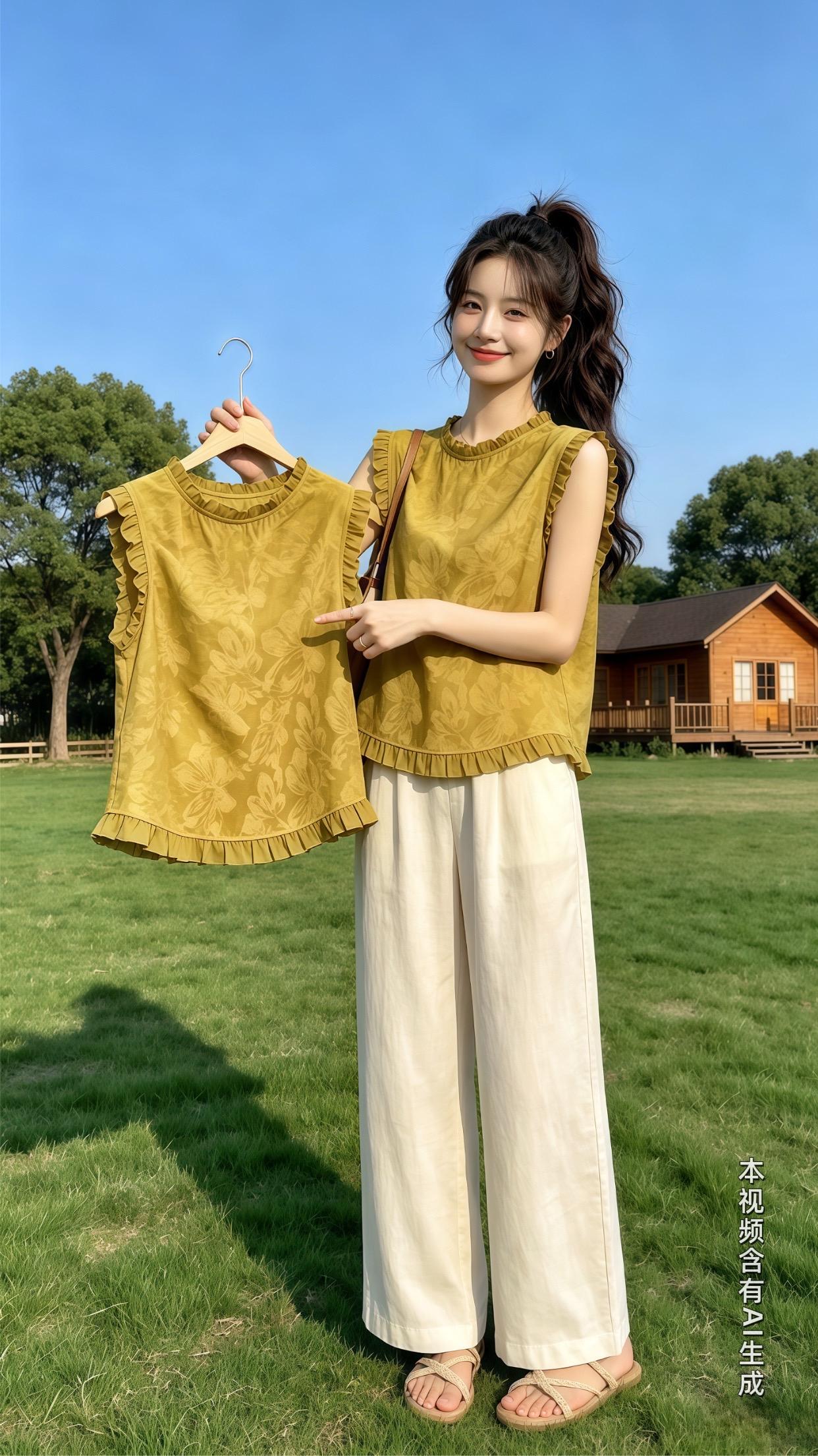 普通人的夏日出片穿搭 低搭配高造型感精致淡人穿搭  清楚系穿搭自带凉夏...