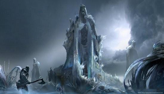 索尼圣莫妮卡工作室官方今日放出了《战神：诸神黄昏》的概念艺术图。被无情的冰、雾和