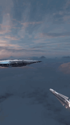 【AI 生成】等离子护盾“空天母舰”，以攻防一体之姿，重塑未来空天作战想象。
