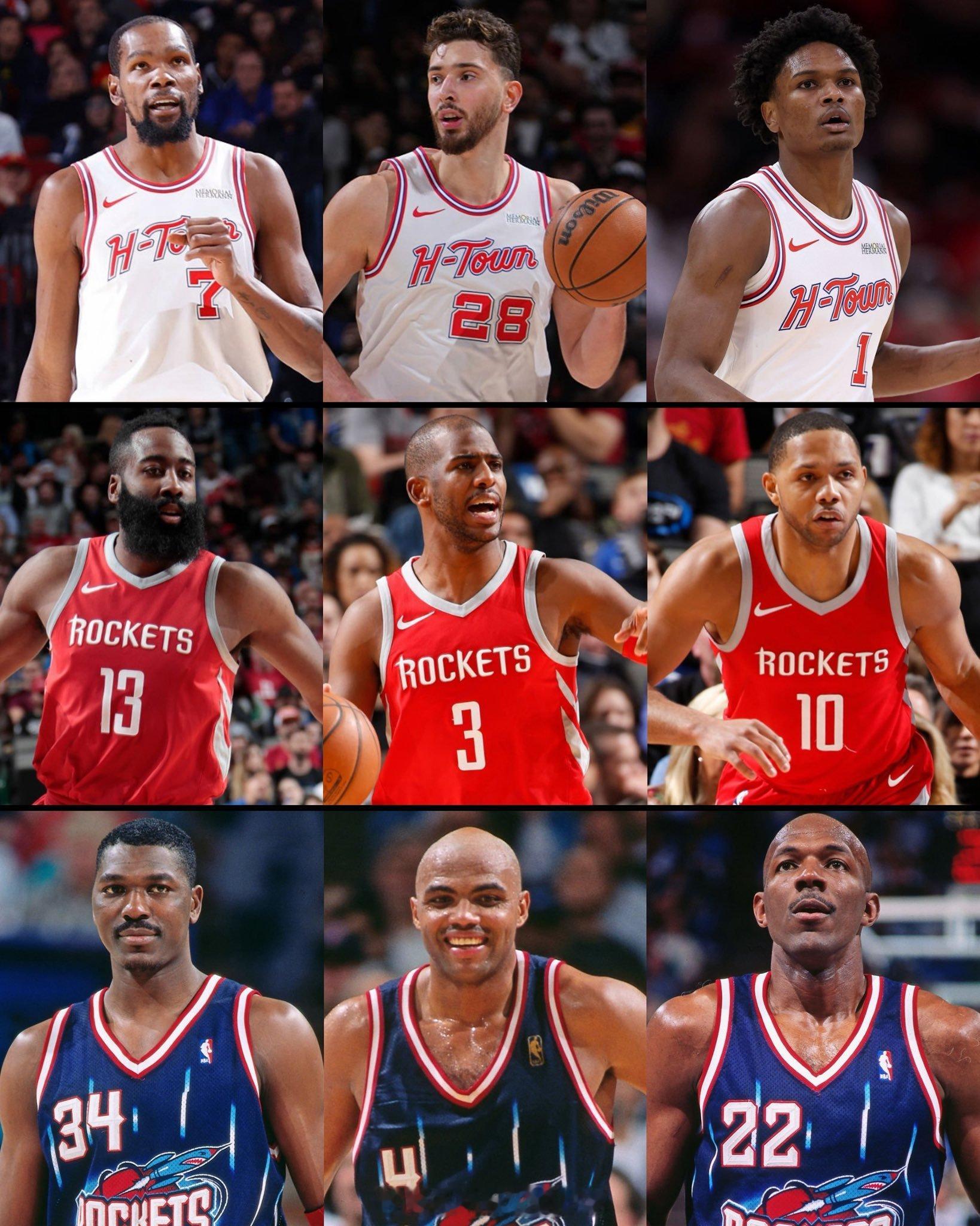 火箭队史3人组至少场均18+得分：2025-26:杜兰特 (25.4)、申京 (