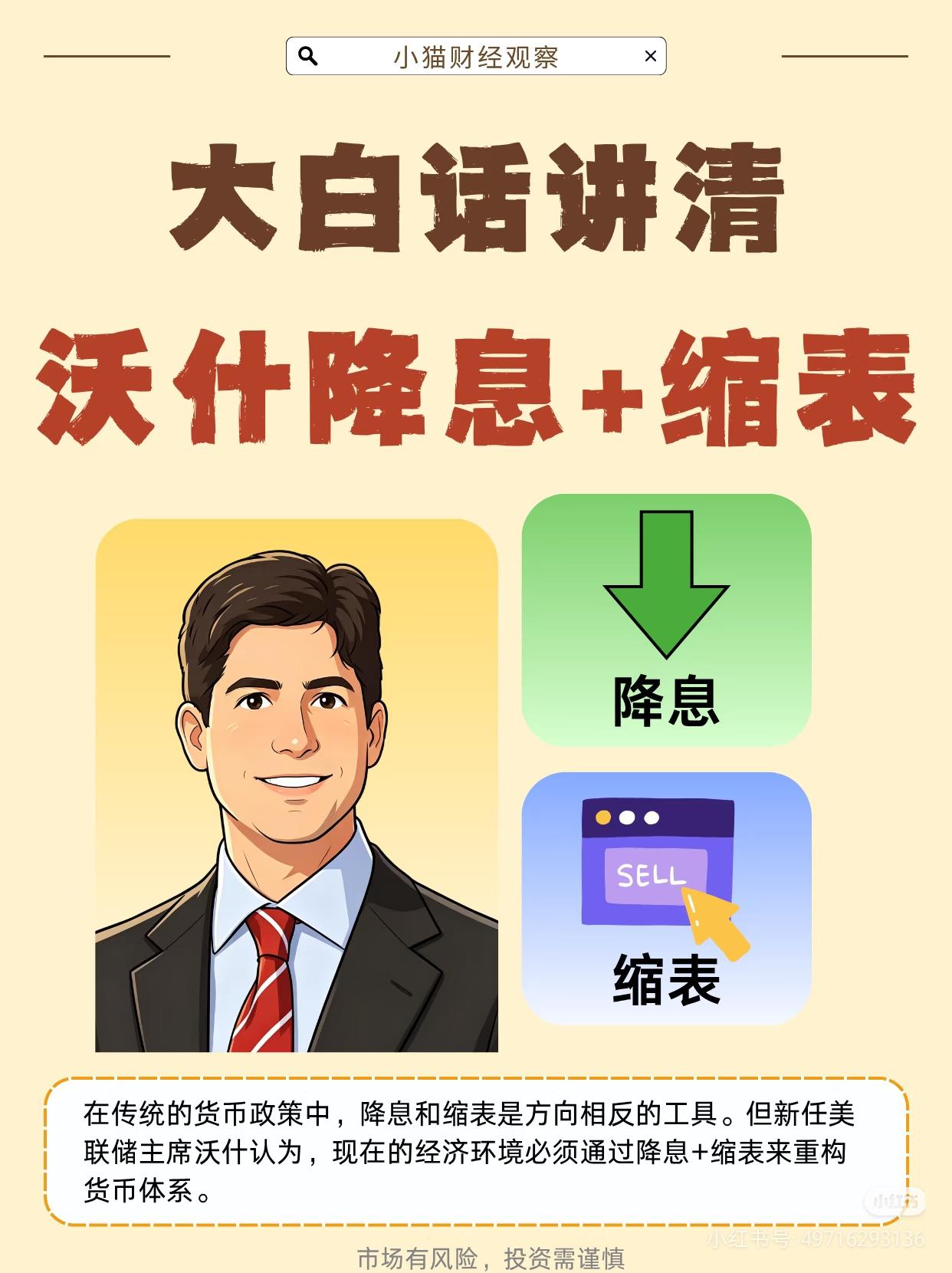 美联储罕见操作：降息+缩表同时落地，对A股影响大白话讲透🔥
 
以前大家都以为
