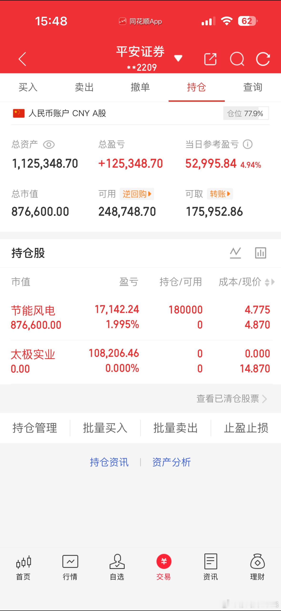 6月3日收盘记纳入100w本挑战一年翻5倍（第  2  天）！我会每天坚持更新，