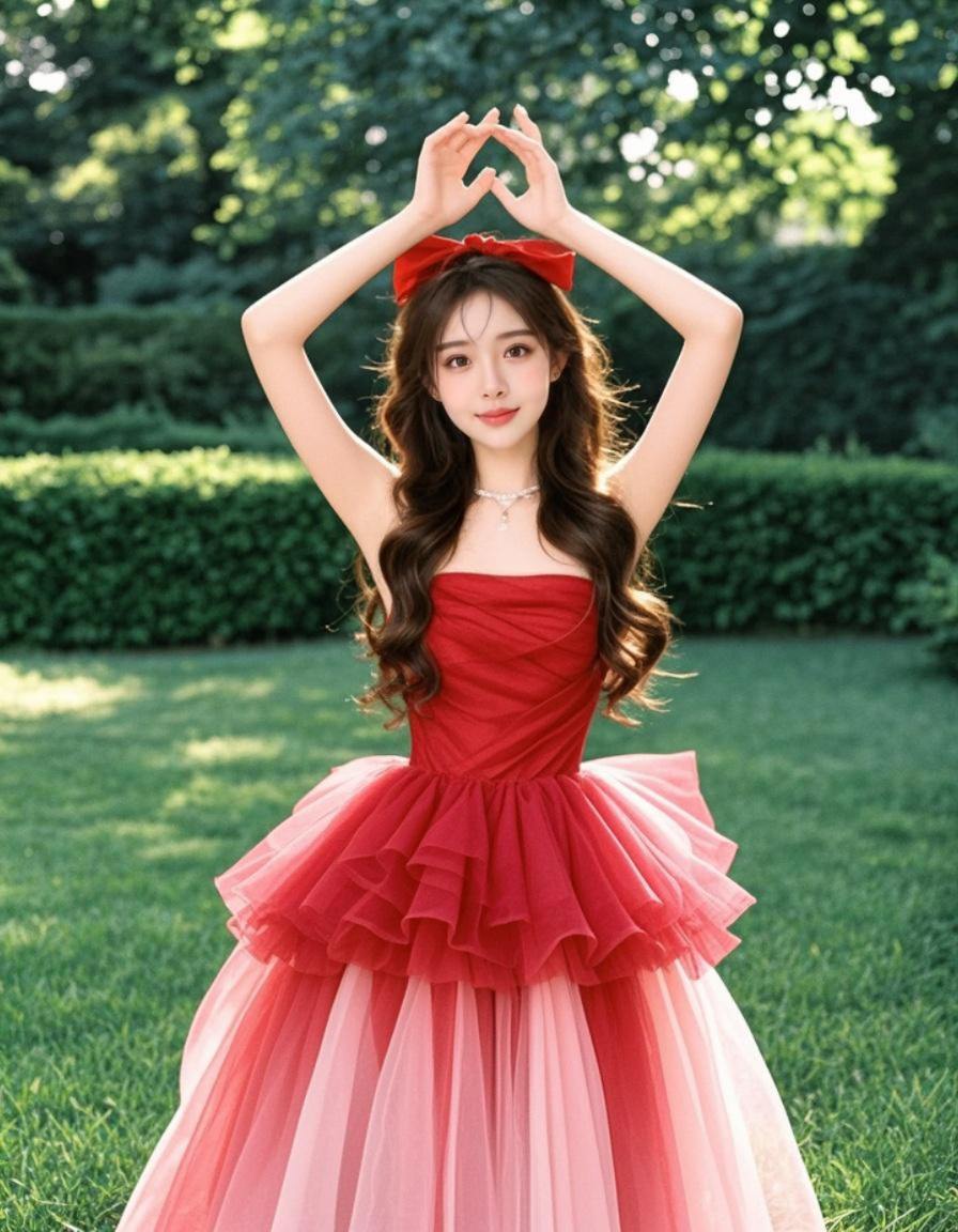 草坪红粉影 原来ai写真可以这么美 人生总得有一套ai写真吧 谁拍谁好...