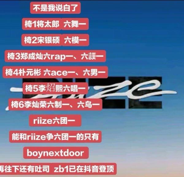 六舞一将太郎六模一宋银硕六颜一郑成灿六男一朴元彬六唱一李炤熙六鸟一李灿荣大家觉得