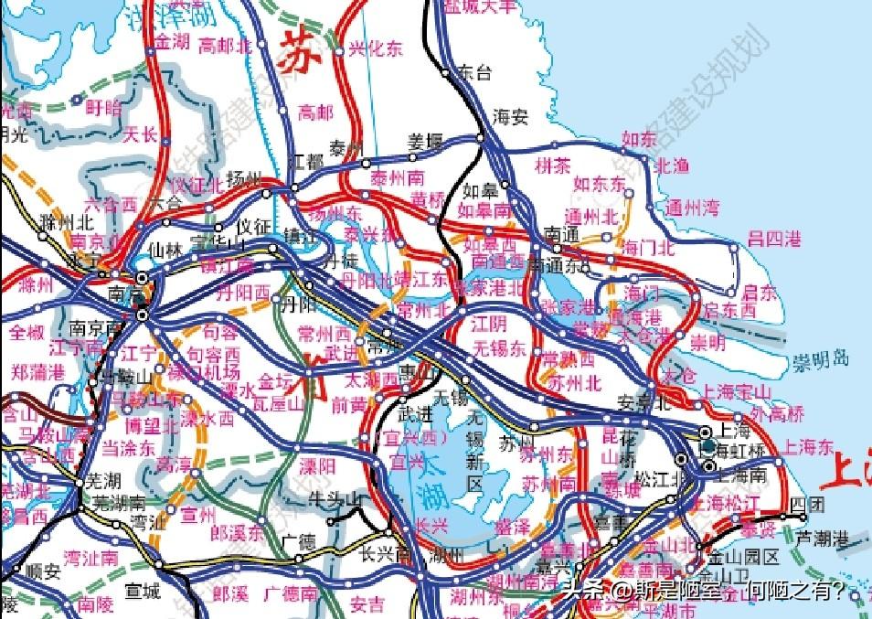 高铁不管从苏锡常哪里南下，都不会与沪宁线互通？
沪宁高铁已经饱和运营，这是很多铁
