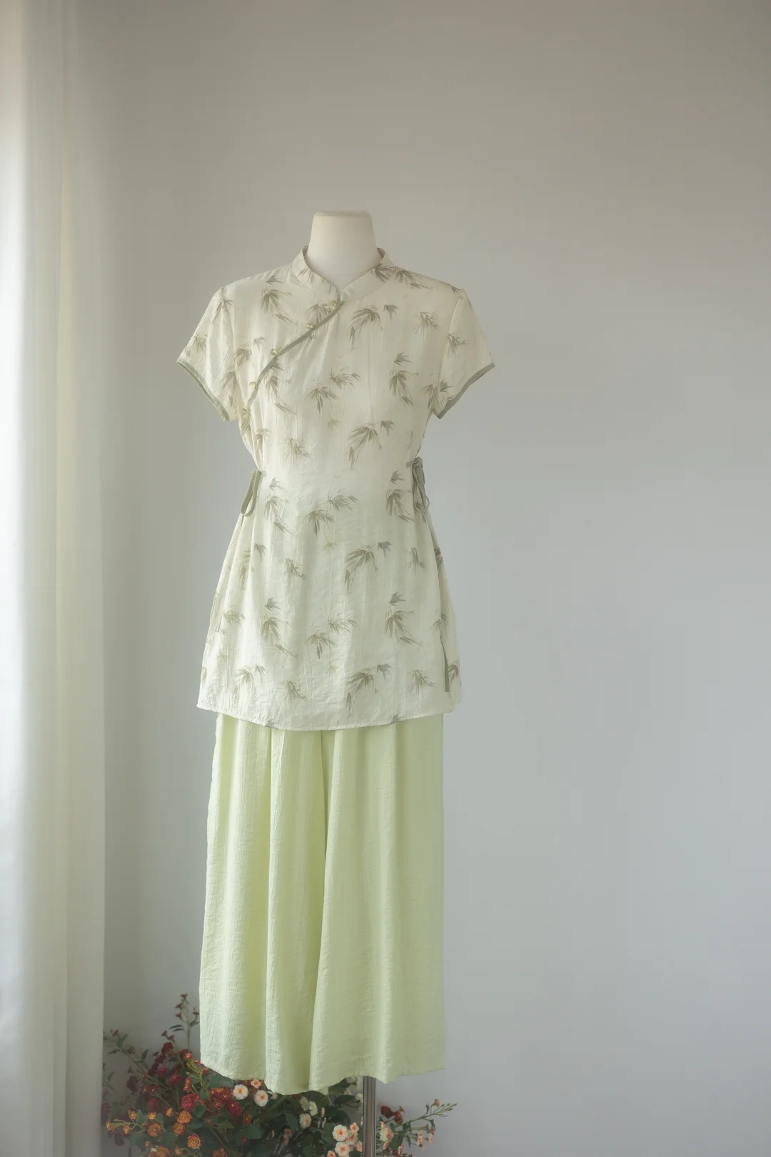 新中式上衣穿搭｜绿色松弛感🍃