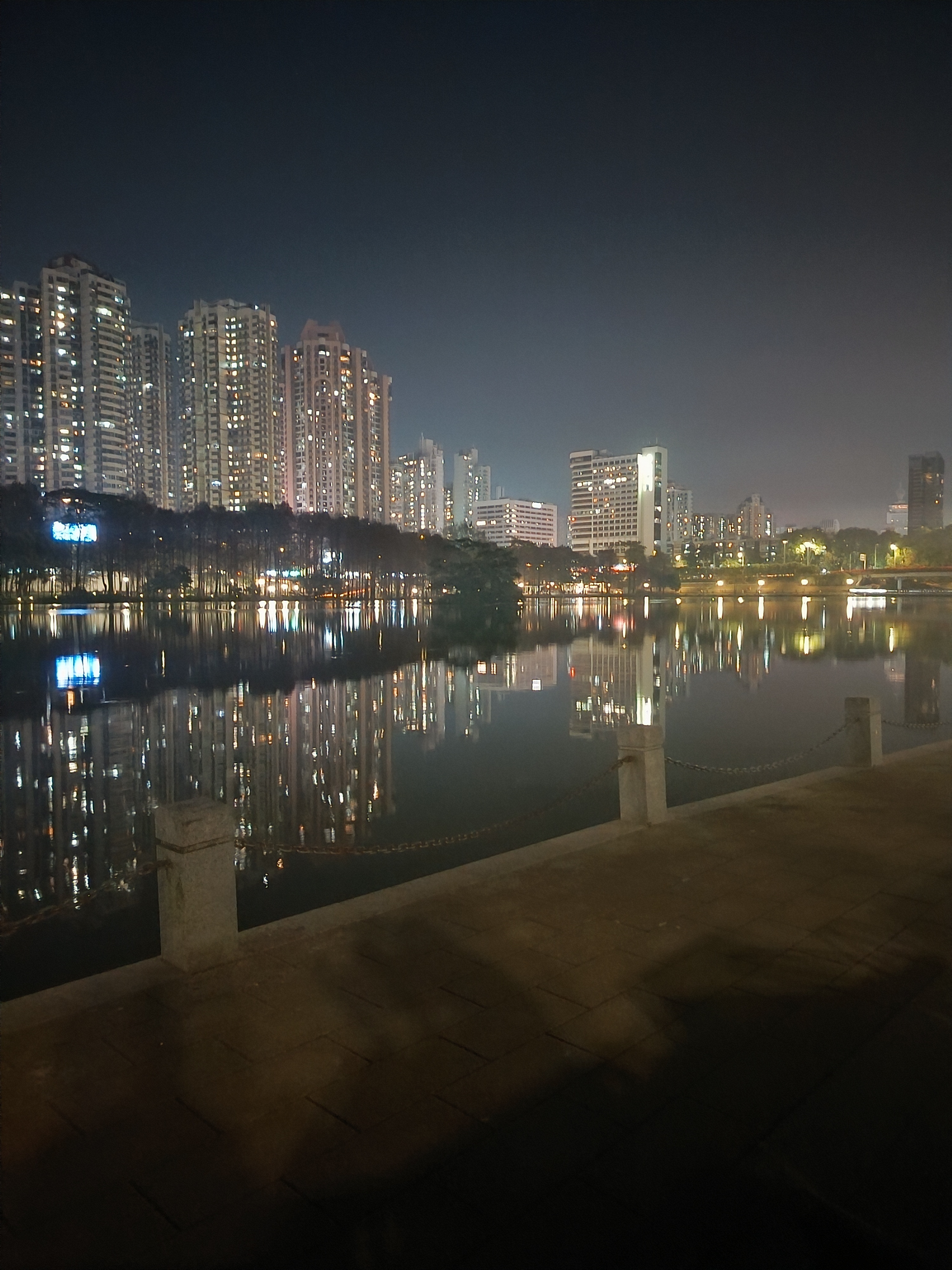 夜晚的洪湖美景夜晚生活手记 ​​​