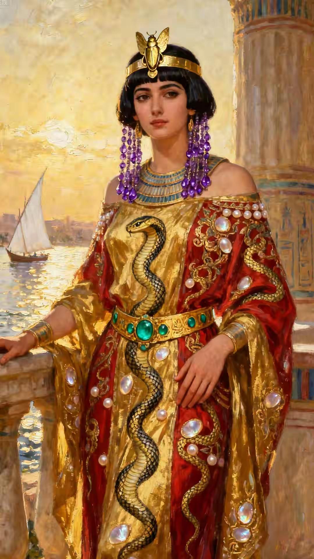 在漫长的历史长河中，埃及艳后克利奥帕特拉的名字常被贴上“蛇蝎美人”的标签，广为流