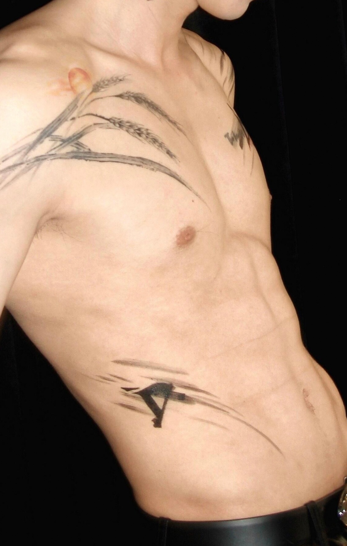 王鹤棣薄肌 太高清也是有点不拿网友当外人了...零星的胸毛更缩了 