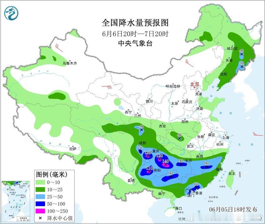 【强降雨】昨晚到今天，东北以及江南华南等地，继续出现了强降雨。吉林的珲春89.5