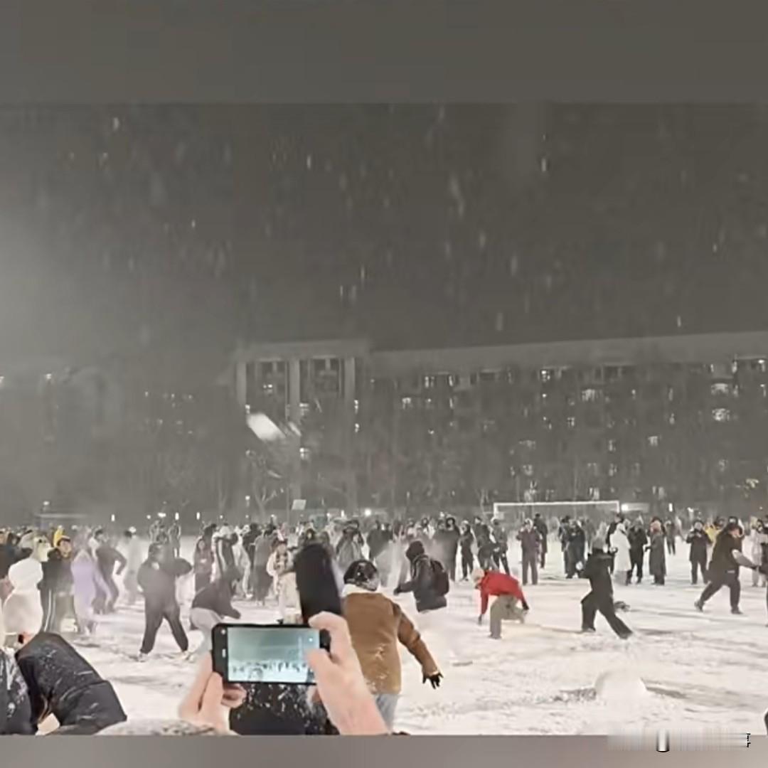在北京初降瑞雪之际，清华大学的才子佳人们欢聚一堂，尽情地打着雪仗。漫天飞舞的不仅