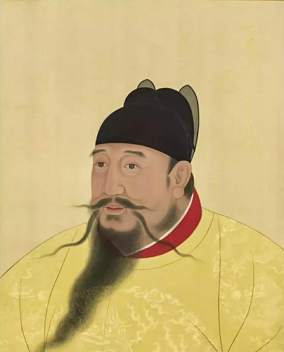 用现代技术还原了朱棣的画像。说实话，胡子真是一模一样。看着像蜘蛛腿儿。