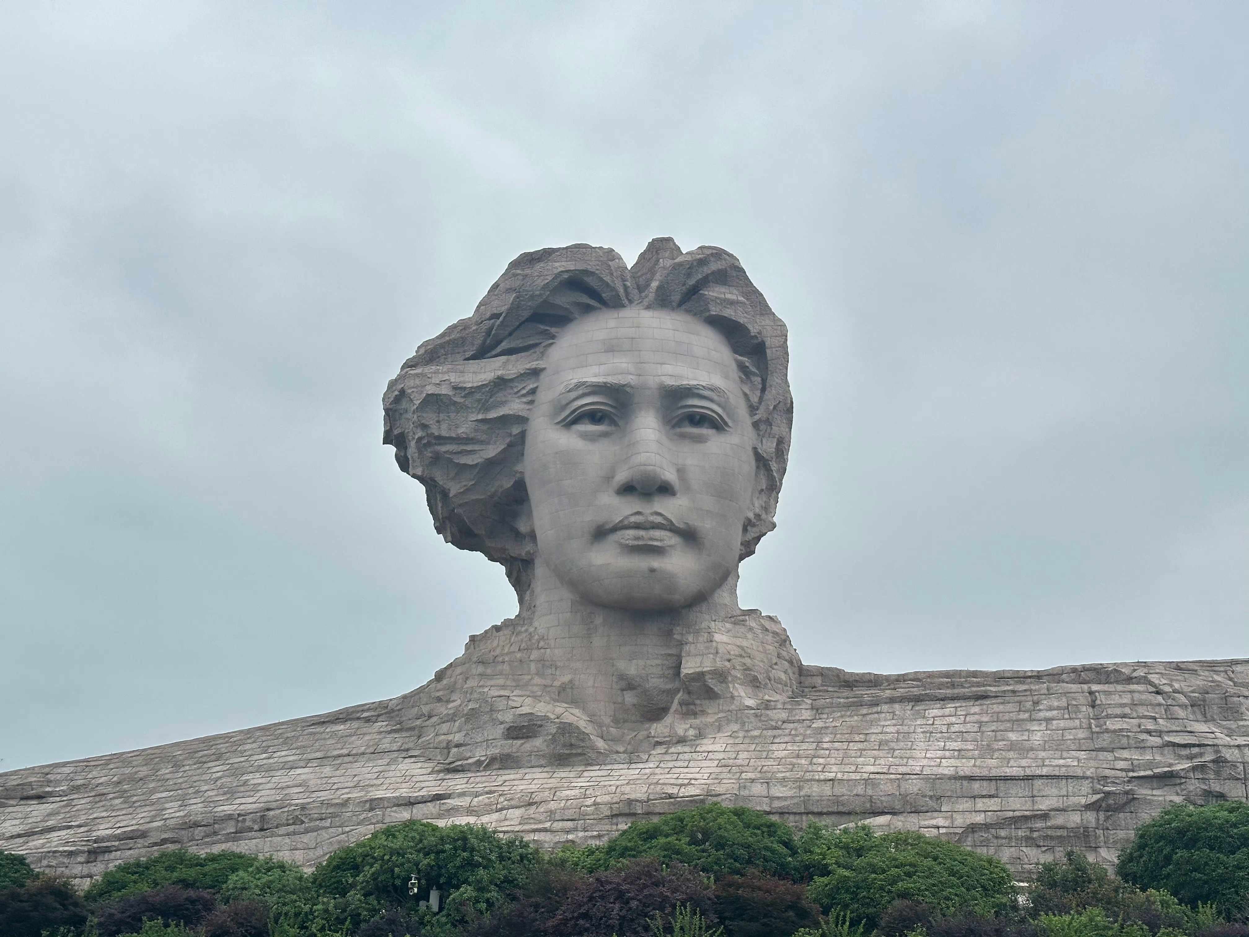 今天去橘子洲头看了伟人！ 