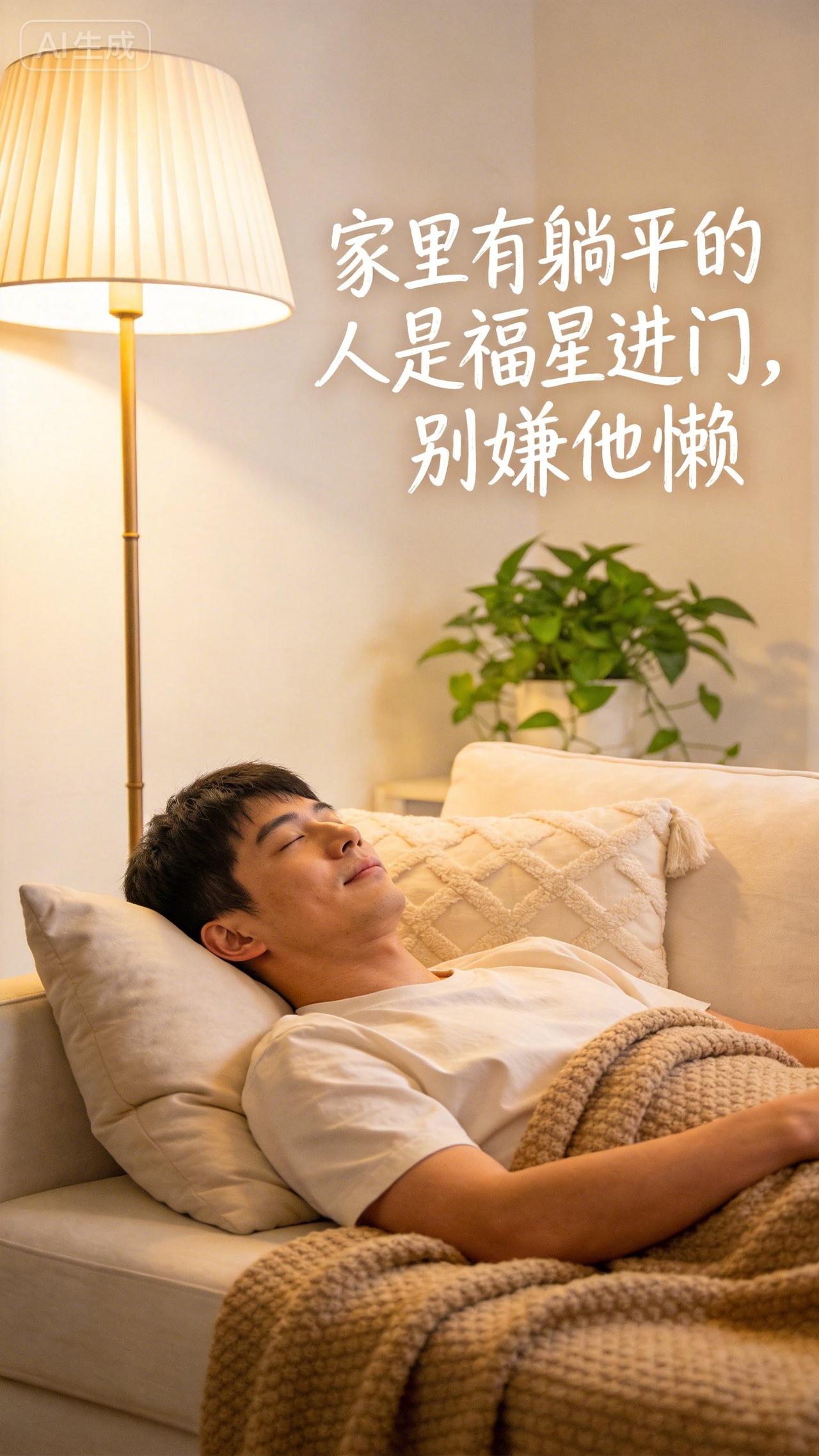 家里那个“爱躺着”的人，千万别嫌他懒！老辈人说：这是福星进门了，别骂了，好好宠着
