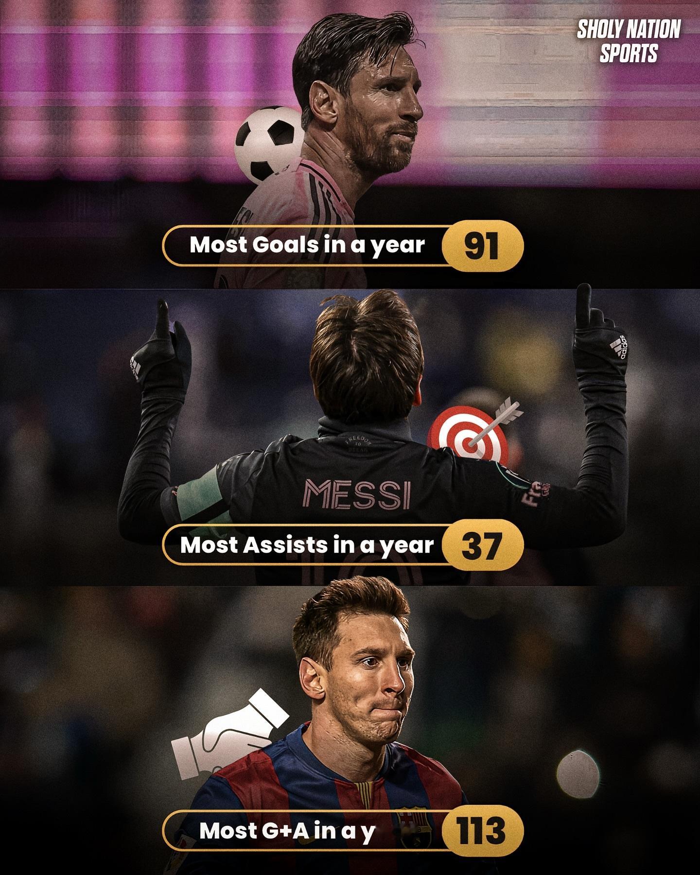 SNS：⚽️ 一年中破门最多的球员： 🇦🇷 梅西-91🇩🇪 盖德·穆勒-
