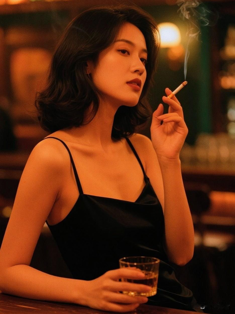 刚入社会的小女孩（20岁以下）这个阶段抽烟，可能是为了刺激，装酷，也可能是真烟枪