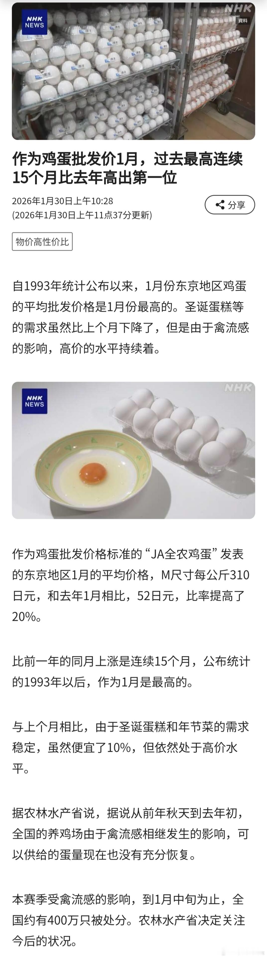 寰球镜头日本有便宜的东西吗？怎么大米贵，鸡蛋也贵，肉也不便宜。日本东京地区一月份