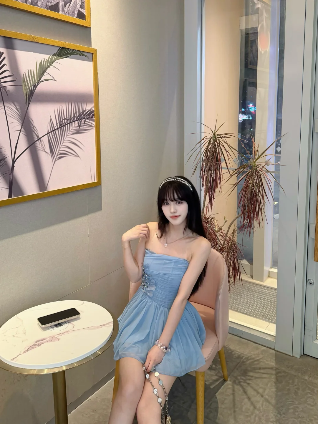 是蓝色的夏天～蓝裙子～