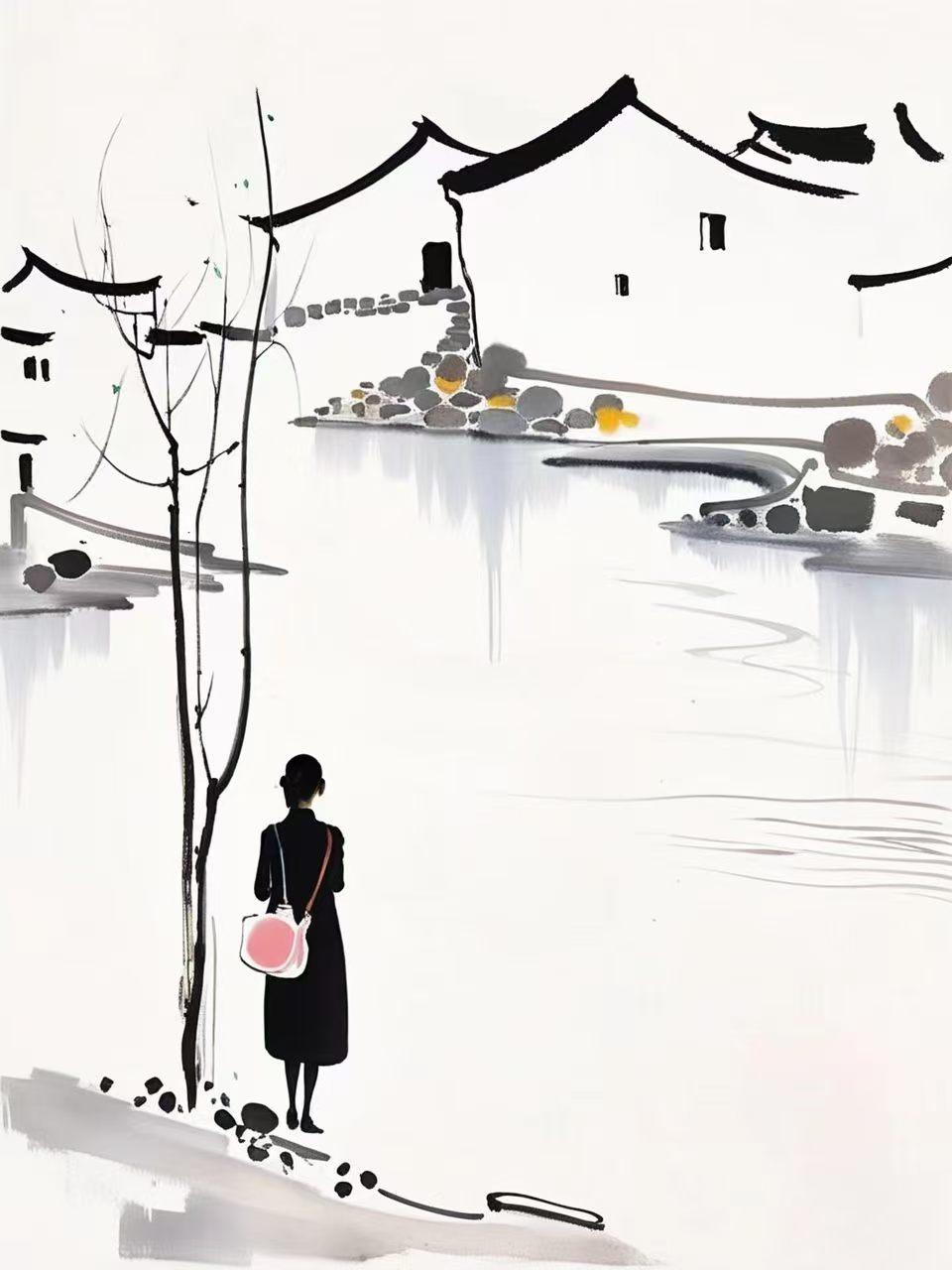 师父笑我背上夹虱子，我才知道云手肩胛骨得“滑”
 
练云手的头三个月，我刻意往内