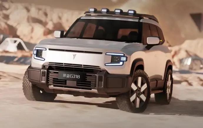 蓝G318将6月13日上市，该车定位为中大型SUV，采用承载式车身、增程动力以及