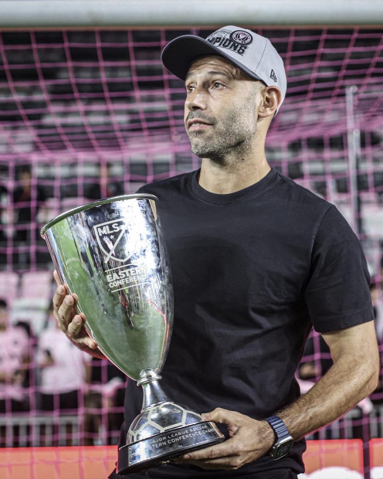 美国迈阿密国际队首次夺得美国职业足球大联盟杯冠军，这也是哈维尔·马斯切拉诺作为主